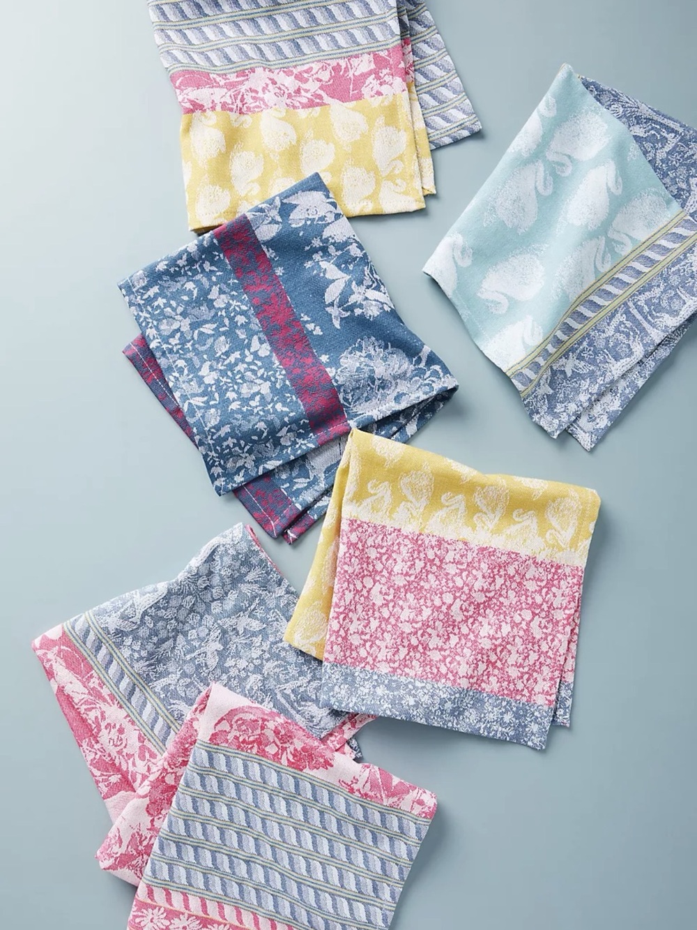 New🌟Anthropologie-Nifty Jacquard Napkins, Set of 6 - Picture 4 of 4